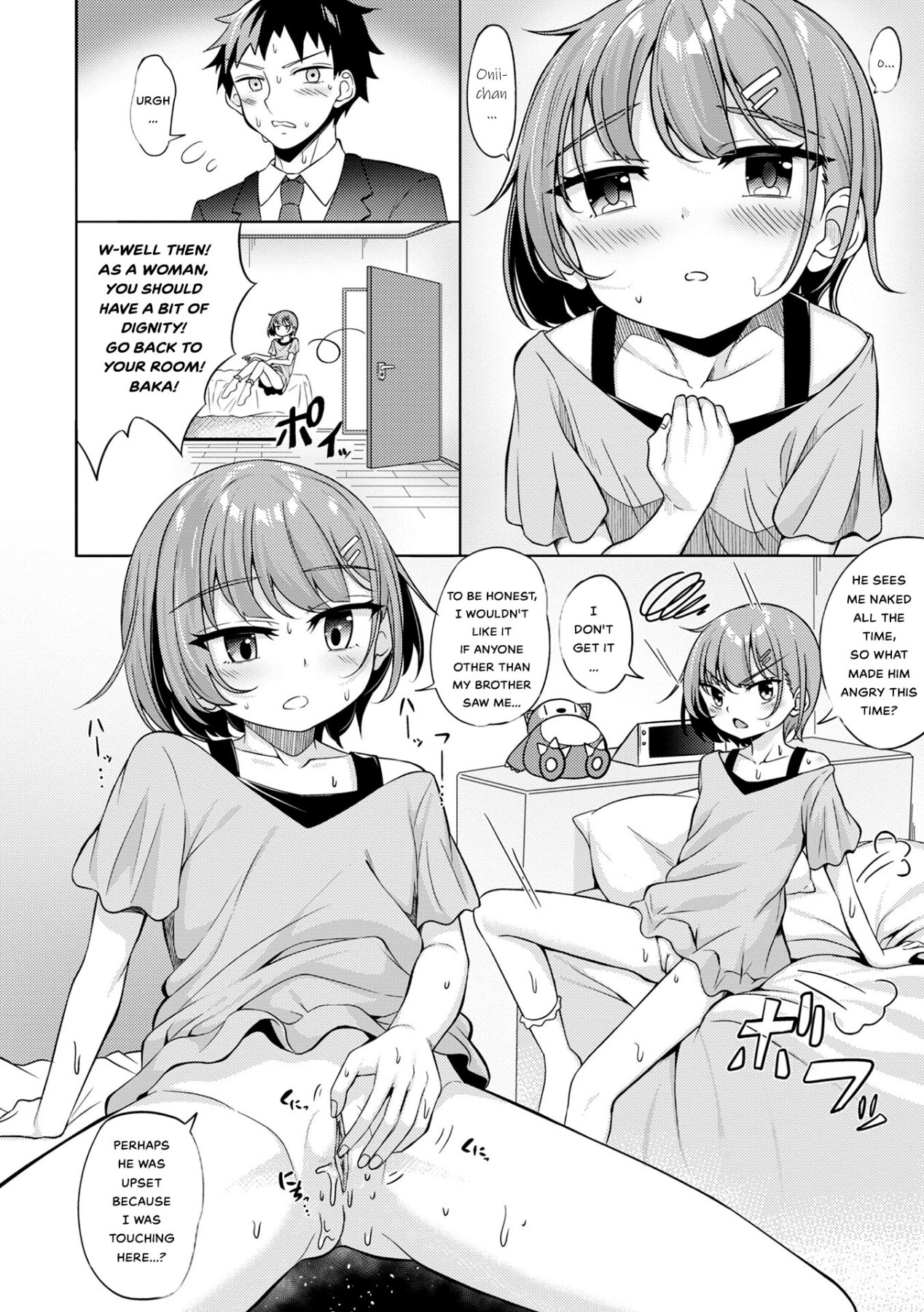 Hentai Manga Comic-My Sister Masturbate in her Room on a Summer Afternoon-Read-4